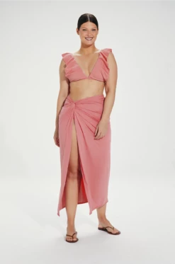 Karen Midi Skirt - Lime -Swimwear Sales 0002 VC231032 VC236040 1 1