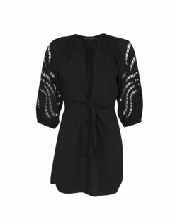 Alice Short Chemise - Black -Swimwear Sales ALICESHORTCHEMISE FLAT