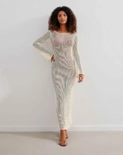 Avery Long Dress - Off White