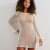 Avery Short Dress - Off White -Swimwear Sales AVERYSHORTDRESS FRONT