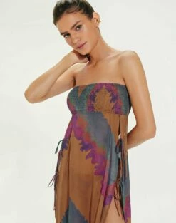 Aina Long Cover Up - Kamau -Swimwear Sales AinaLongCoverUp detail