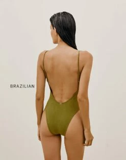Barbara One Piece - Avocado -Swimwear Sales BARBARA ONE PIECE BACK BR