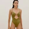 Barbara One Piece - Avocado 2 Barbara One Piece - Avocado -Swimwear Sales BARBARA ONE PIECE FRONT