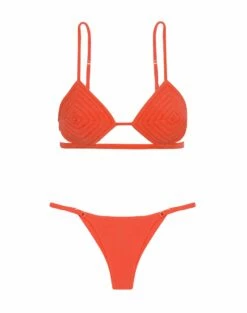 Barbara Tri Parallel Top - Tomato -Swimwear Sales BARBARATRIPARALLELTOP FLAT 1