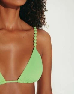 Beads Tri Parallel Top - Lime 14 Beads Tri Parallel Top - Lime -Swimwear Sales Beads Parallel Tri Top detail 1