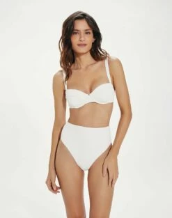 Firenze Bela Hot Pant Bottom - White -Swimwear Sales BelaHotPants front 576f8cde fdf5 4b7d 9fc6 eb21645c9ba9