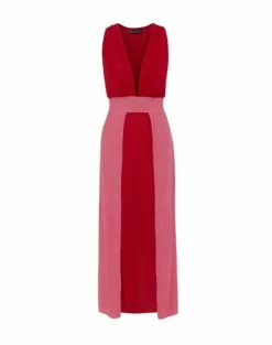 Brigite Detail Long Cover Up - Red Pepper -Swimwear Sales BrigiteDetailLongCoverUp flat