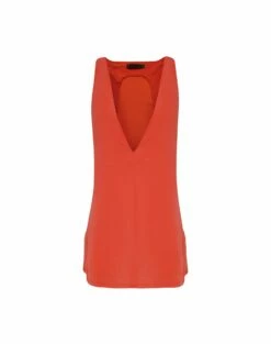 Dani Short Cover Up - Tomato -Swimwear Sales DANIDETAILSHORTCOVERUP FLAT