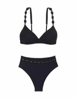 Dora Hot Pant Bottom - Black -Swimwear Sales DoraHotPants flat 1 1