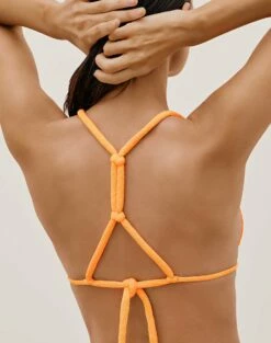 Firenze Edie T Back Top - Mandarin -Swimwear Sales EDIETBACKTRITOP DETAIL 1