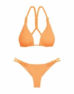 Firenze Edie T Back Top - Mandarin -Swimwear Sales EDIETBACKTRITOP FLAT