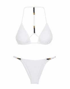 Ella Bottom - White -Swimwear Sales ELLASTRING FLAT 1