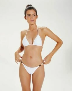 Ella Triangle Top - White -Swimwear Sales ELLATRITOP FRONT
