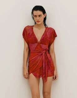 Emily Short Cover Up - Kensi -Swimwear Sales EMILY SHORT COVER UP FRONT 1