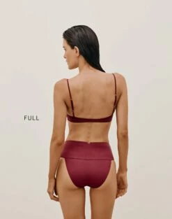 Erin Knot Top - Cranberry -Swimwear Sales ERINKNOTTOP BACK FULL 1