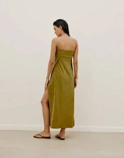 Esther Long Cover Up - Avocado -Swimwear Sales ESTHERLONGCOVERUP BACK 1