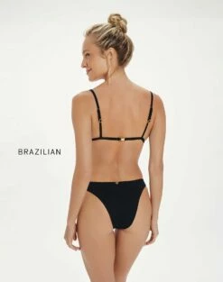 Firenze Imani Tri Parallel Top - Black -Swimwear Sales Firenze Imani Tri Parallel Top back Brasil Black