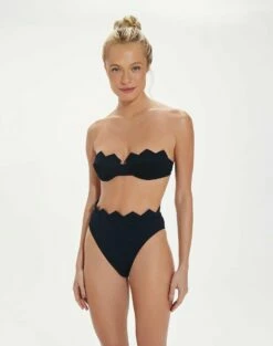 Firenze Imani Hot Pant Bottom - Black -Swimwear Sales FirenzeImaniBandeauTop front be177842 5358 40f0 a07b 45cd2b0630ec 1