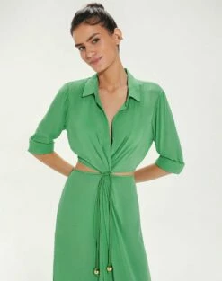 Flora Detail Long Cover Up - Cactus -Swimwear Sales FloraDetailLongCoverUp detail