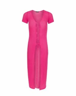 Hannah Midi Dress - Pink -Swimwear Sales HANNAH MIDI DRESS flat