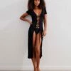 Hannah Midi Dress - Black -Swimwear Sales HANNAHMIDIDRESS front 95f69024 2b36 4577 ad8a 06a24787eeb5