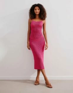 Harper Midi Dress - Pink