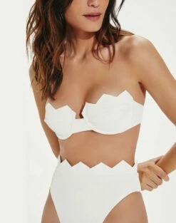 Firenze Imani Hot Pant Bottom - White -Swimwear Sales IImaniHotPants detail 1