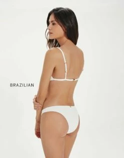 Firenze Imani Tri Parallel Top - White -Swimwear Sales Imani Tri Parallel Top brasil back