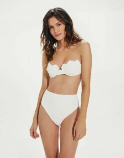 Firenze Imani Hot Pant Bottom - White -Swimwear Sales ImaniBandeauTop front 2 f411dd6a b54d 4d4a 838a e84fb5916b00 1
