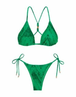 Jaque Tie Side Bottom - Tamale Cactus -Swimwear Sales JaqueTieSideBottomBrasil flat