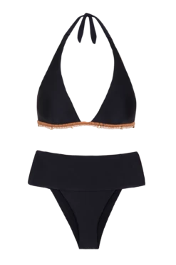 Jessica Hot Pant Bottom - Black 12 Jessica Hot Pant Bottom - Black -Swimwear Sales JessicaHotPants flat
