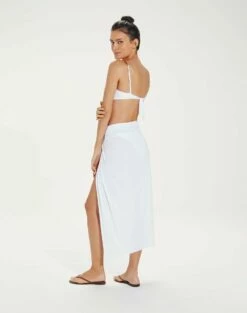 Karen Midi Skirt - Off White 11 Karen Midi Skirt - Off White -Swimwear Sales KARENMIDISKIRT BACK 69d0b88d 761d 410e b4c3 332a7dc1e450