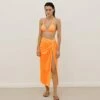 Karen Midi Skirt - Mandarin -Swimwear Sales KARENMIDISKIRT FRONT 87e84005 d492 4db6 a350 697bf07ef276