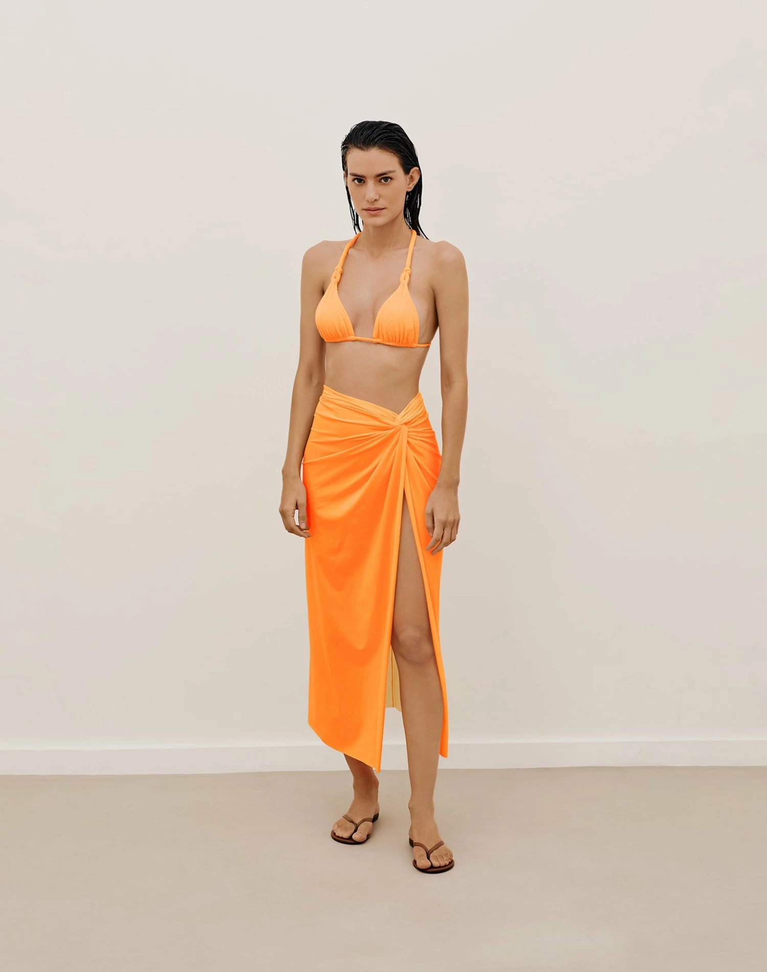 Karen Midi Skirt - Mandarin 3 Karen Midi Skirt - Mandarin