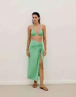 Karen Midi Skirt - Aqua