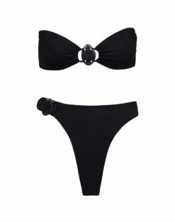 Kim Bandeau Top - Black -Swimwear Sales KIMBANDEAUTOP FLAT 1