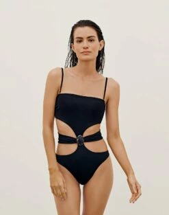 Kim One Piece - Black -Swimwear Sales KIMONEPIECE FRONT 1