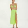 Karen Midi Skirt - Lime