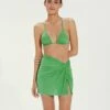 Karen Mini Pareo Skirt - Cactus 2 Karen Mini Pareo Skirt - Cactus -Swimwear Sales KarenminiSkirt front