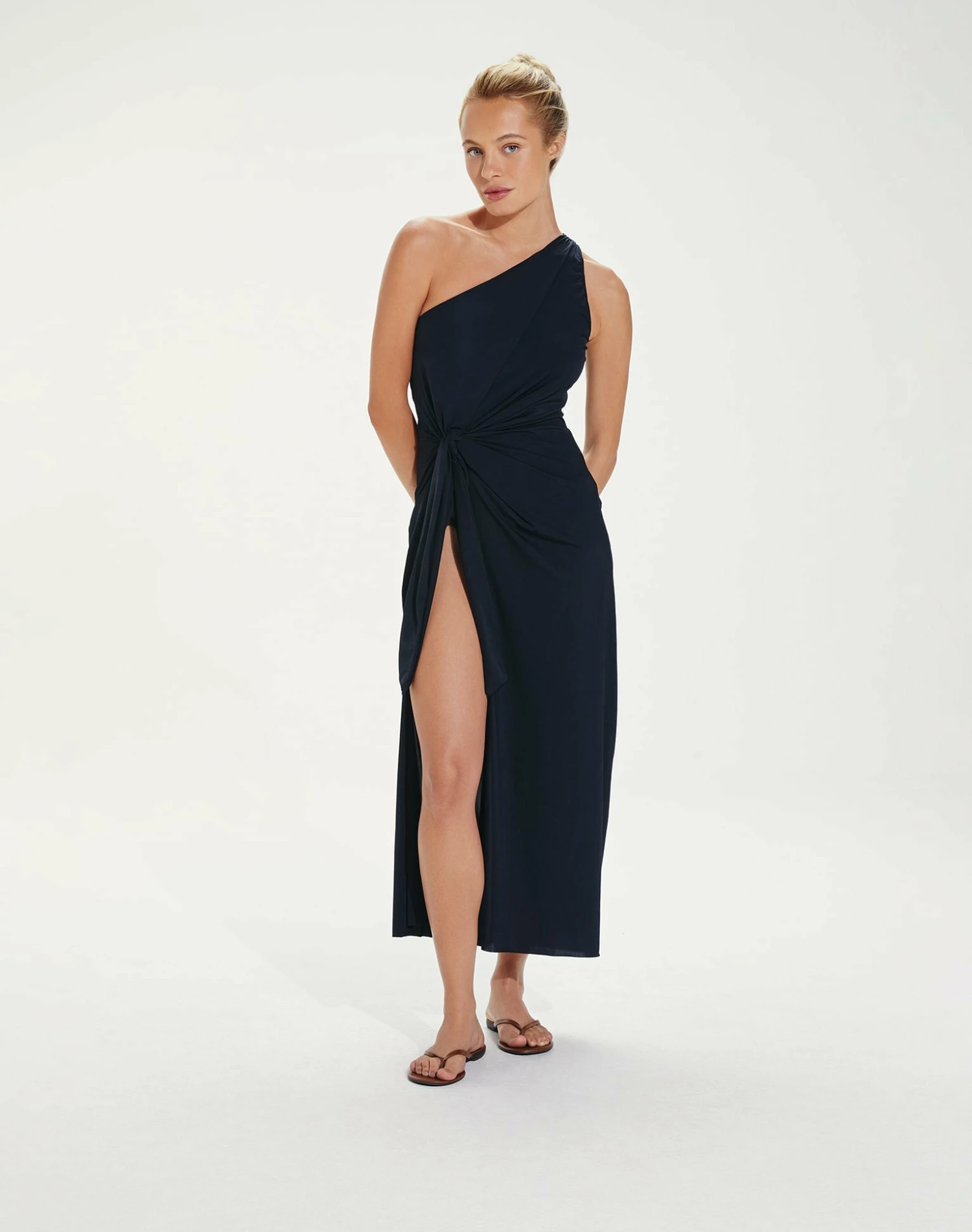Kiana Long Cover Up - Black