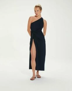 Kiana Long Cover Up - Black 11 Kiana Long Cover Up - Black -Swimwear Sales KianaLongDress front a16df27f 643c 45f8 bf8c fa6fe62582f6