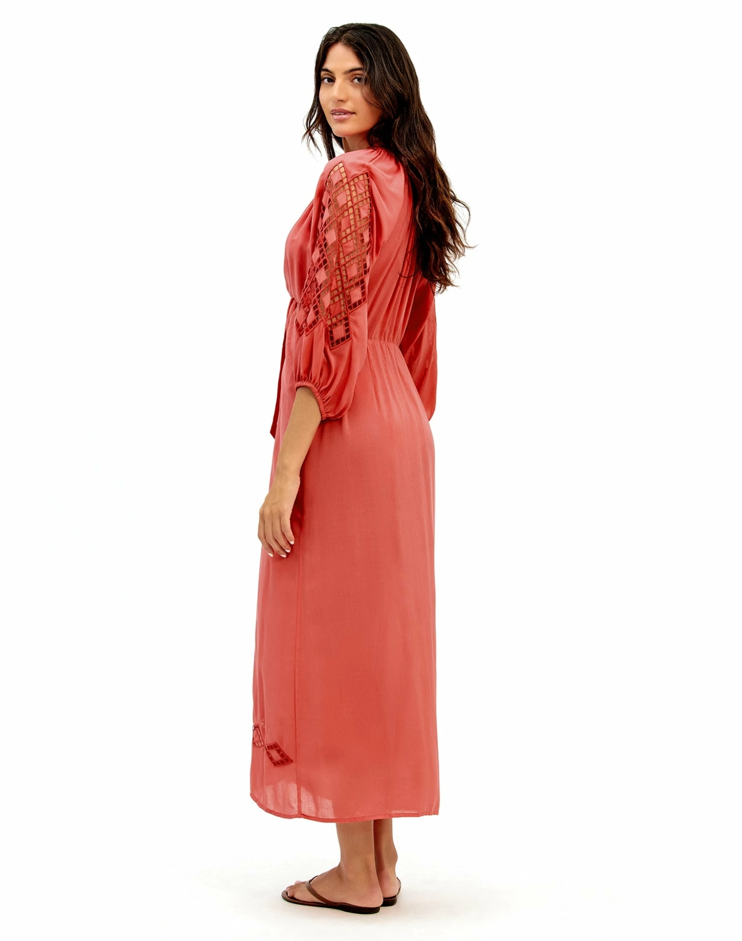 Knot Long Caftan - Gojiberry 4 Knot Long Caftan - Gojiberry - Image 2
