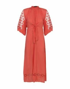 Knot Long Caftan - Gojiberry 12 Knot Long Caftan - Gojiberry -Swimwear Sales Knot Long Caftan4