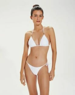 Lucy Triangle Top - White -Swimwear Sales LUCYTOP FRONT 1