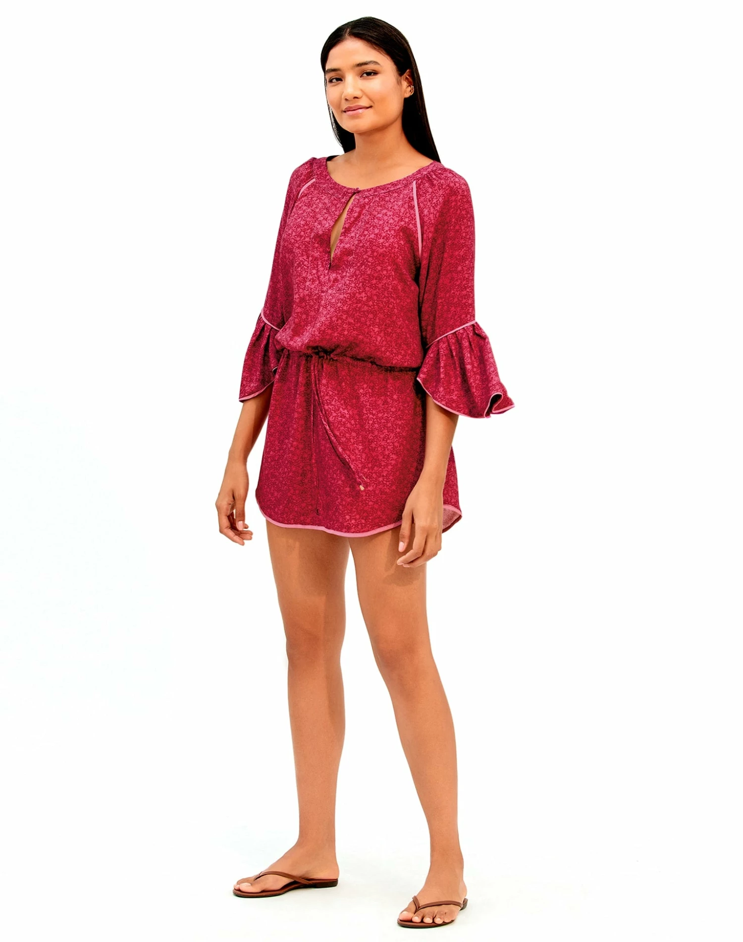Layla Short Cover Up - Gya Lotus 7 Layla Short Cover Up - Gya Lotus - Image 5