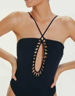 Leeza One Piece - Black -Swimwear Sales LeezaOnePiece detail 1