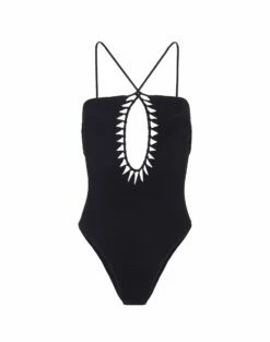 Leeza One Piece - Black -Swimwear Sales LeezaOnePiece flat