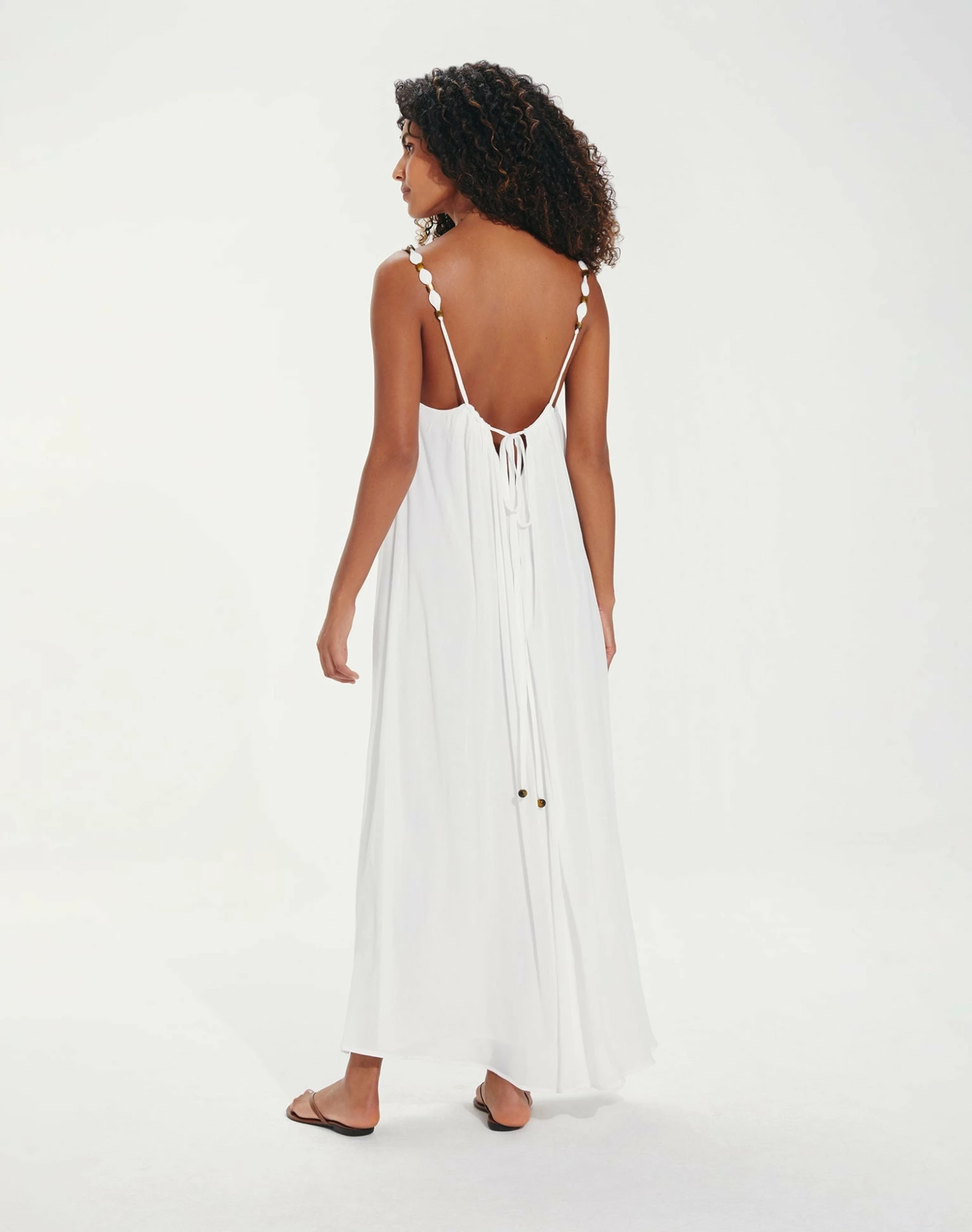 Lilly Detail Long Cover Up - Off White 4 Lilly Detail Long Cover Up - Off White - Image 2