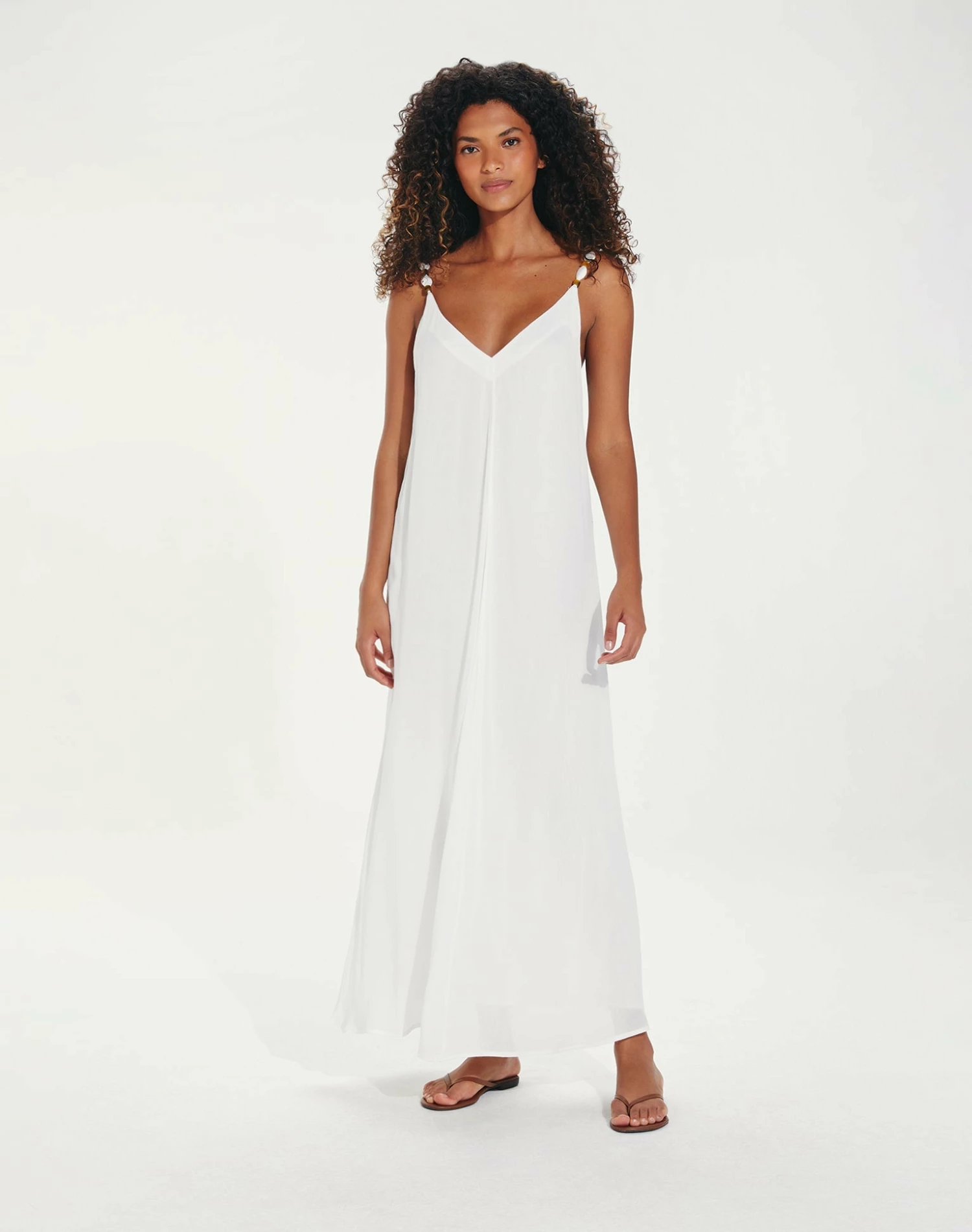 Lilly Detail Long Cover Up - Off White 7 Lilly Detail Long Cover Up - Off White - Image 5