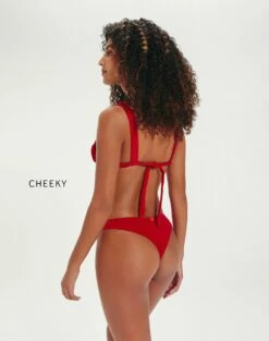 Firenze Luna Top - Red Pepper -Swimwear Sales LunaTop cheeky back